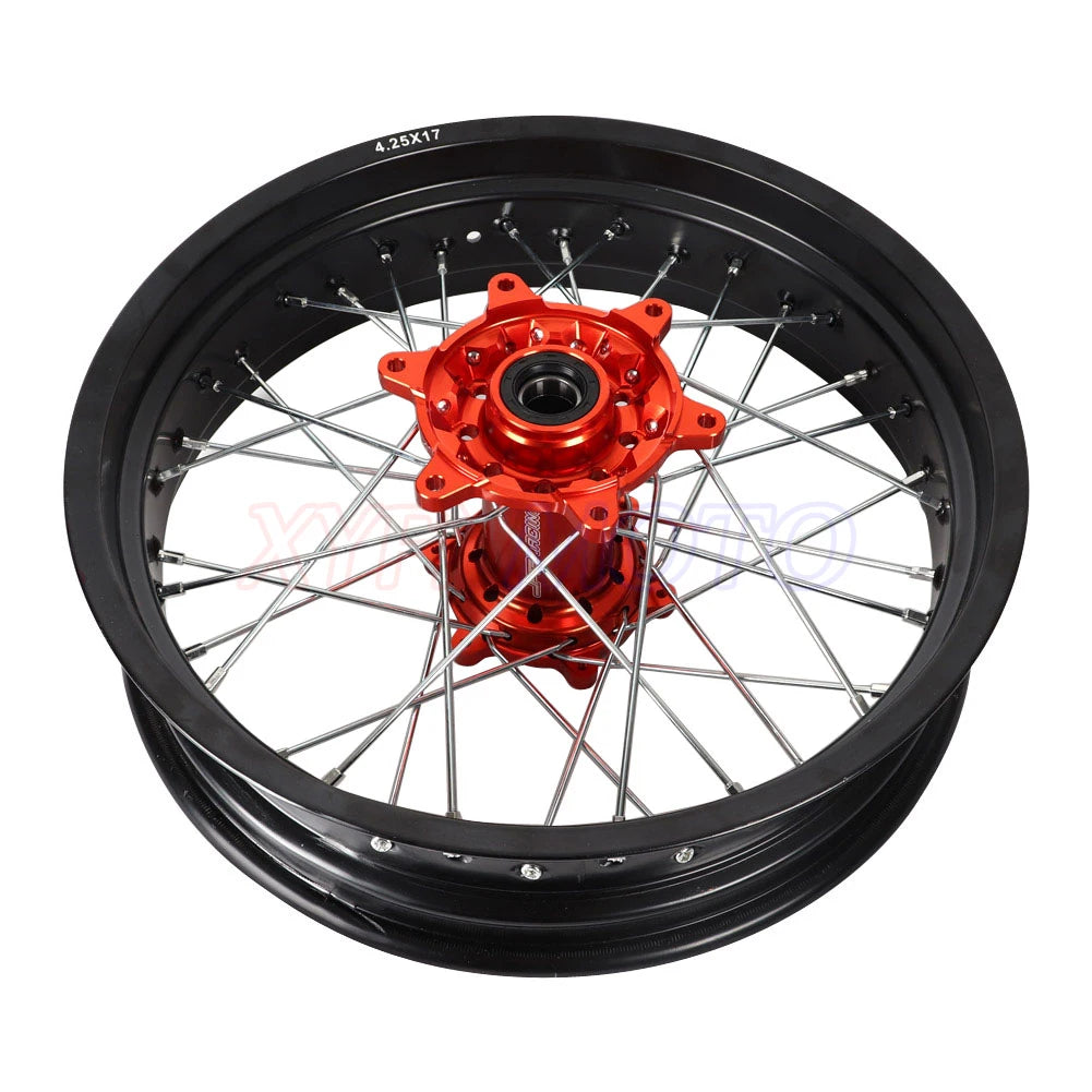 3.50x17" inch 4.25x17" Spoked Motorcycle Wheels Rims Set For KTM EXC EXC-E SX SX-F XCW 150 200 250 300 350 450 2003-2018