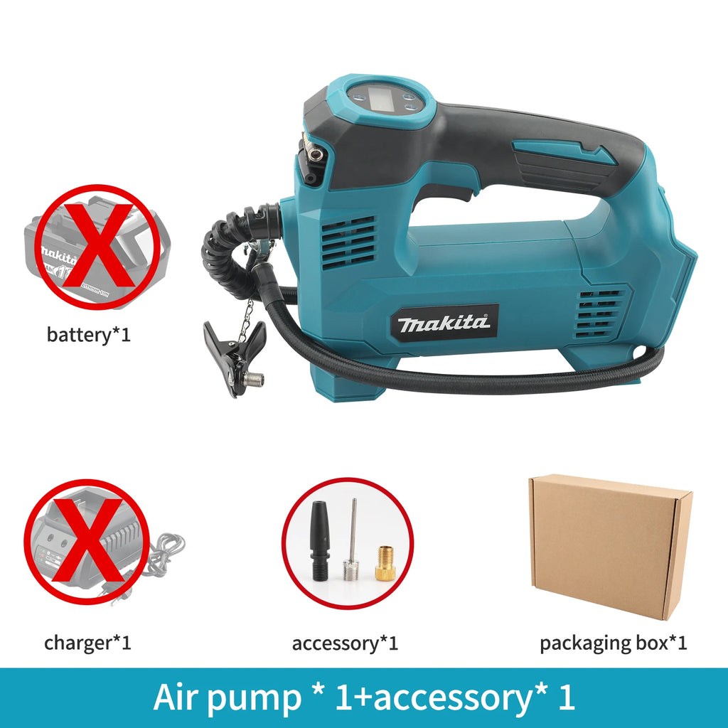 Makita DYS59 18V Battery Portable Air pump Lithium-Ion Cordless Inflator For Car Tyre Inflator Electric Motorcycle Pump