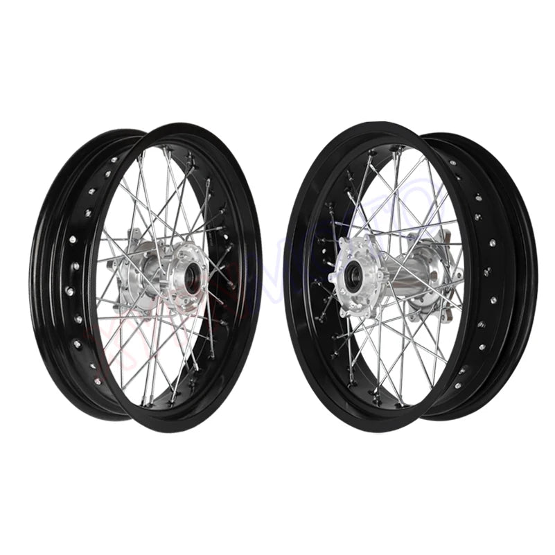 3.50x17" inch 4.25x17" Spoked Motorcycle Wheels Rims Set For KTM EXC EXC-E SX SX-F XCW 150 200 250 300 350 450 2003-2018