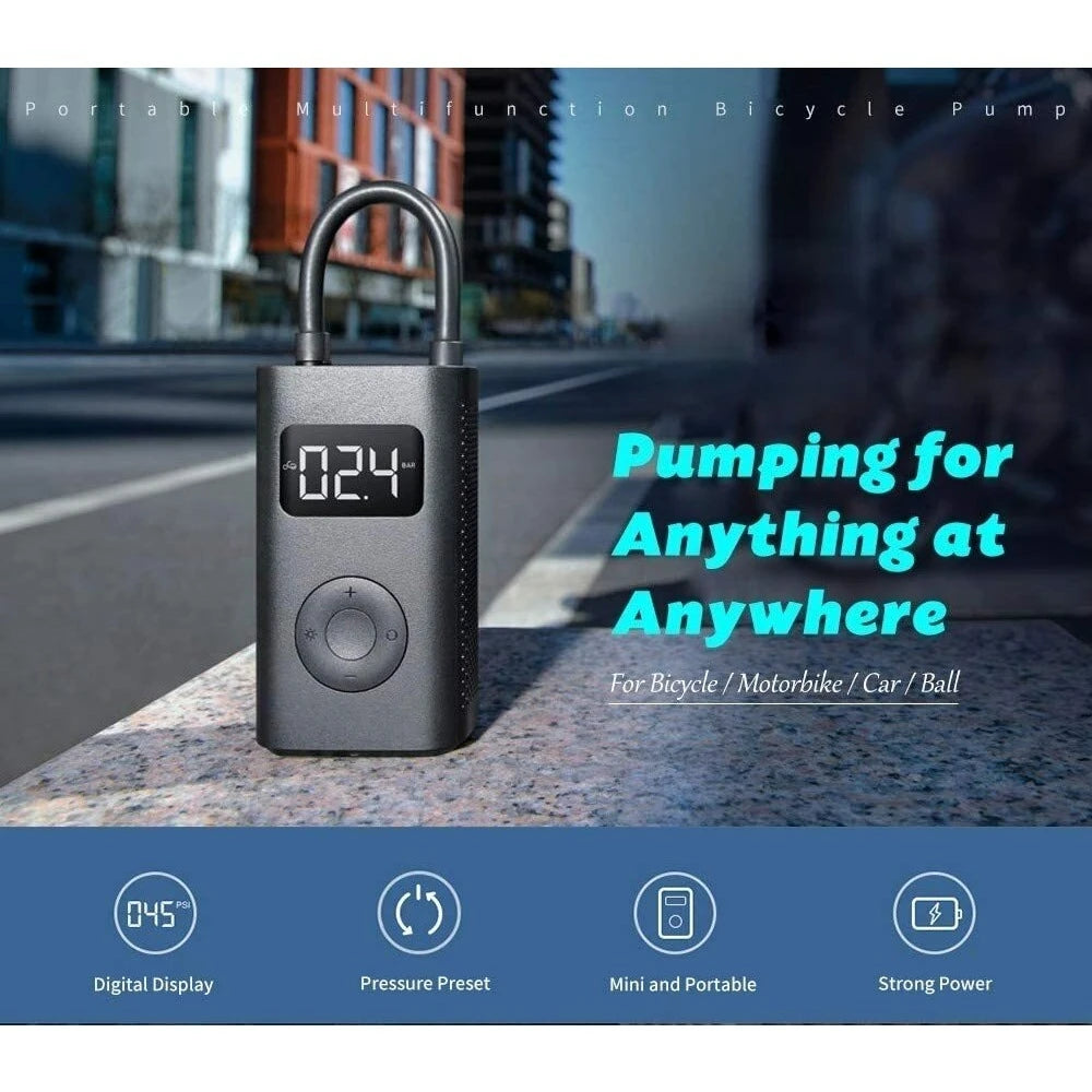 Portable Car Mounted Inflation Pump Wireless Electric Inflation Pump Bicycle Motorcycle Car Tire Inflation Pump