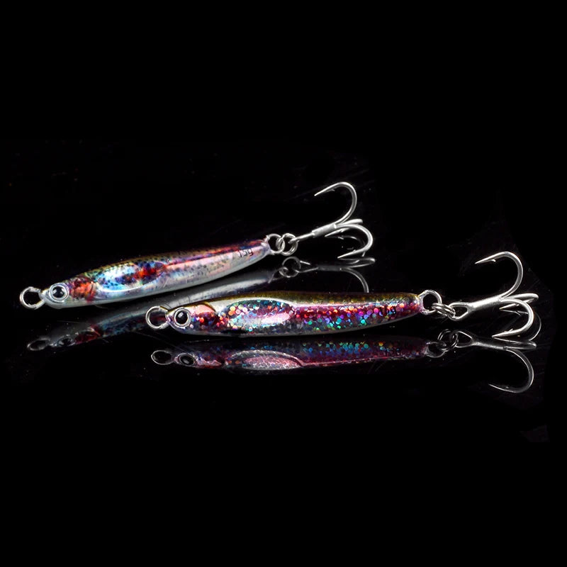 LETOYO Micro Metal Jig 10g 15g Fishing Lures Shore Jigging Sea Freshwater for Perch Bass Trout Artificial Bait Tackle