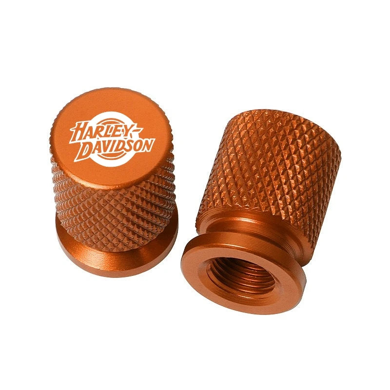 CNC Aluminum Valve Stem Caps for Harley Davidson Motorcycle Wheel Tire Covers Motorcycle Accessories 8 colors H3