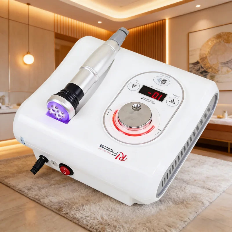 EMS+RF Facial MassageRF Blue and Red LED Light Therapy Antiaging Wrinkle Removal Skin Tightening Machine