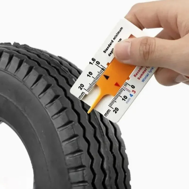 1PC Portable Tire Tread Depth Gauge 0-20mm Vernier Caliper Ruler for Car Motorcycle Truck Maintenance