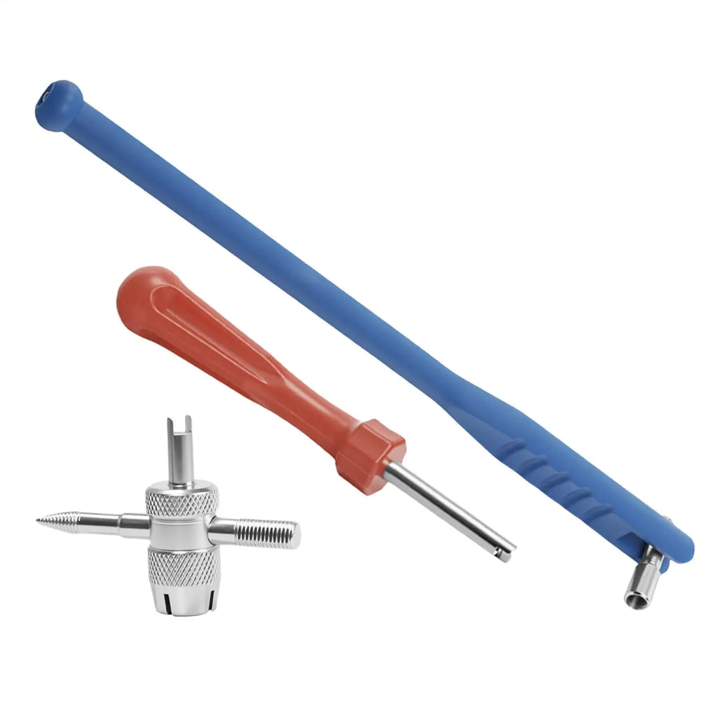 3pcs/set Car Valve Stem Removal Tool Motorcycle Tire Valve Remover Metal Puller Wrench For Motorcycle Car Bike Tire Repair Tool
