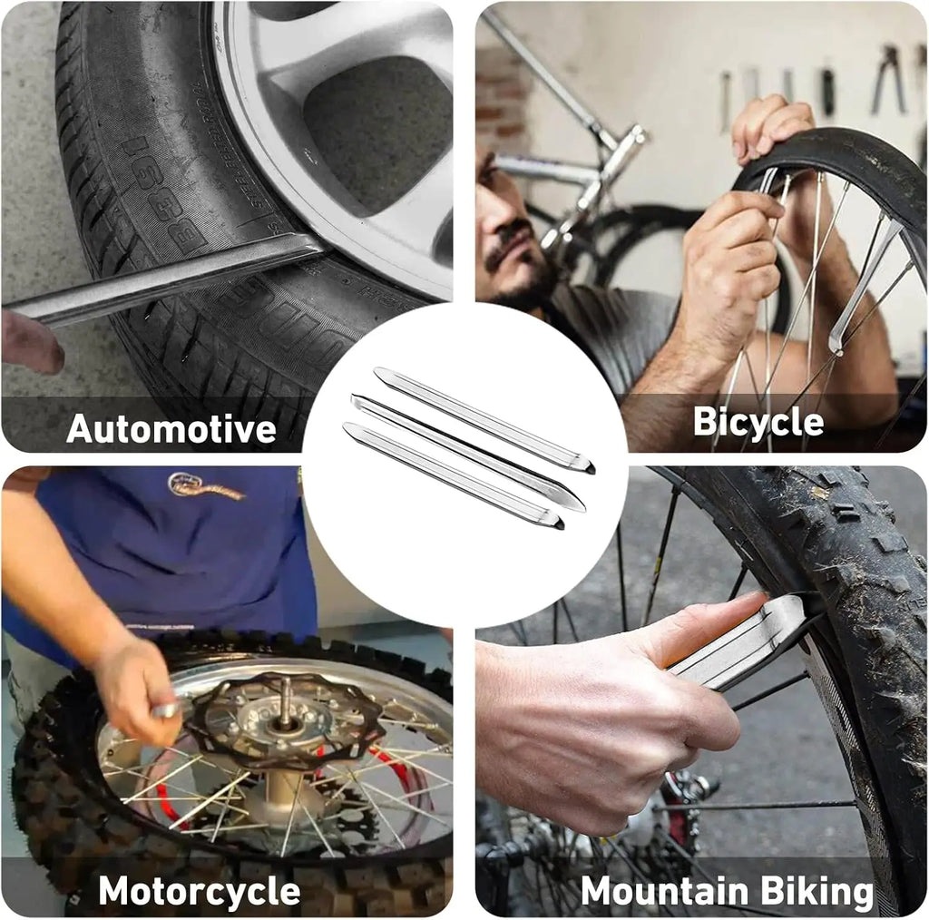 Multifunctional Tire Change Tool 27cm Bike Motorcycle Car Tire Lever Kit Curved Steel Tyre Iron Pry Bar Removal Repair Tool