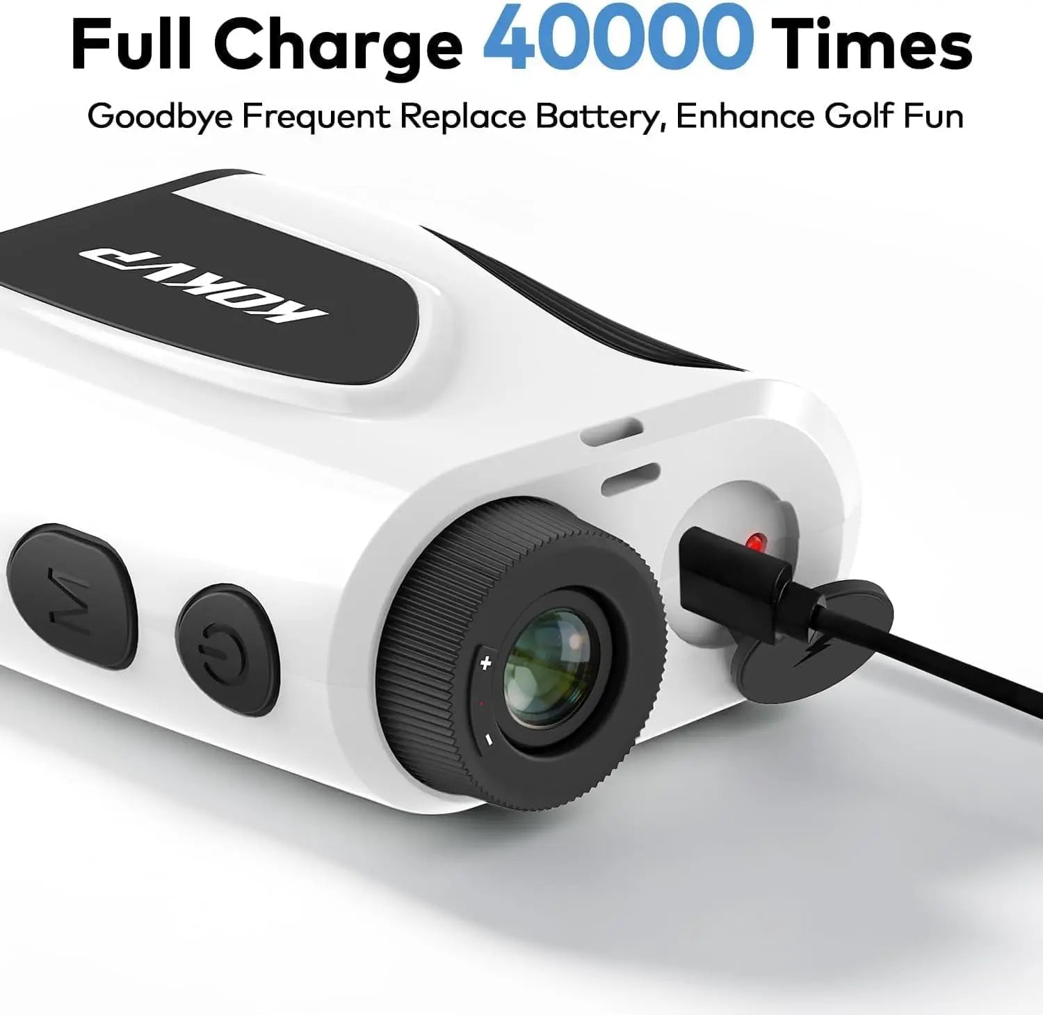 KOKVP Golf Rangefinder 7X 905nm 1200 Yard Multifunctional Rangefinder Monocular Telescope with Slope Compensation Flag Lock Vibration USB Rechargeable for Golfer and Outdoor Measuring
