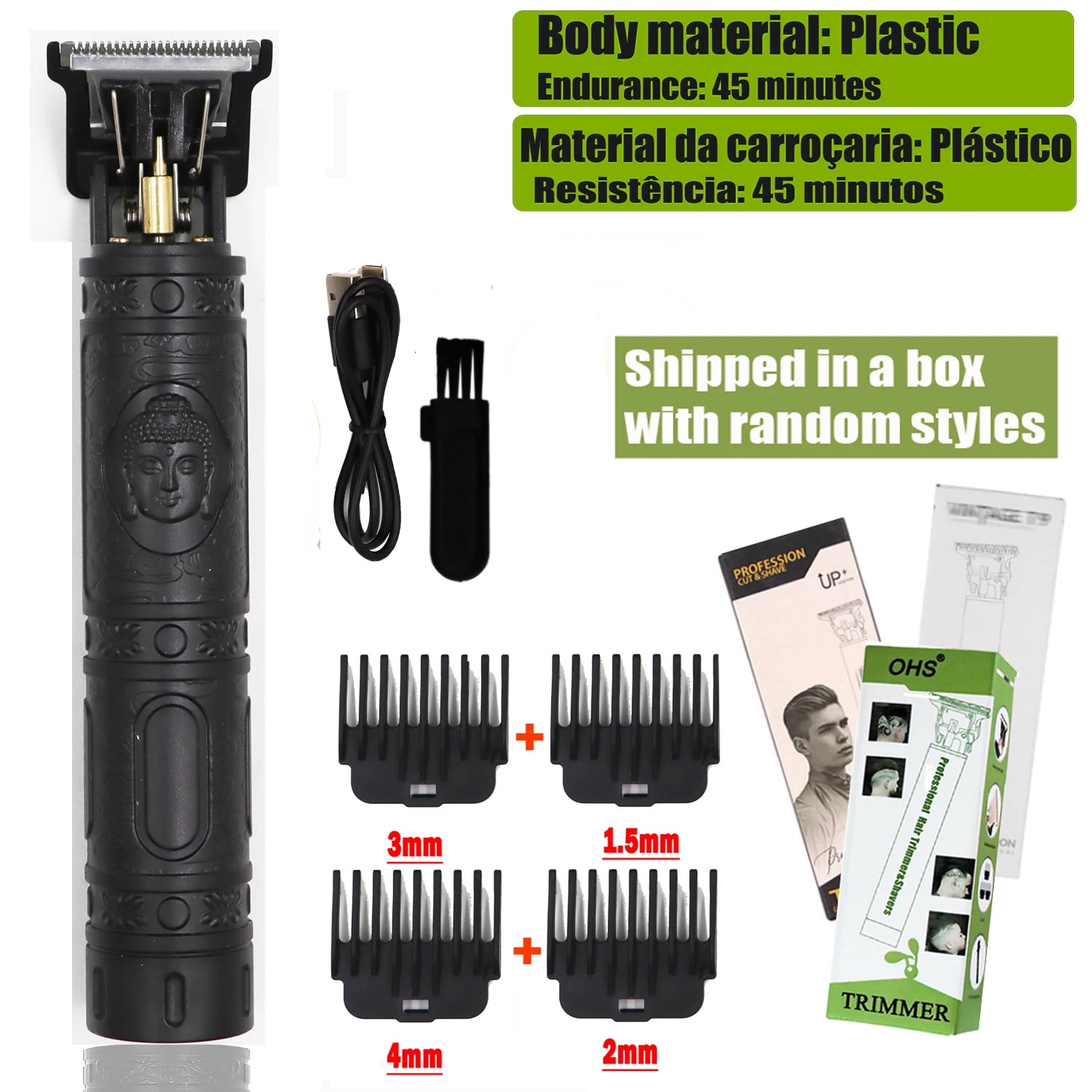 Vintage T9 Hair Clipper Beard Shaving Body Hair Trimmer Clippers Electric Men Haircut Machine 0mm Barber Shaver