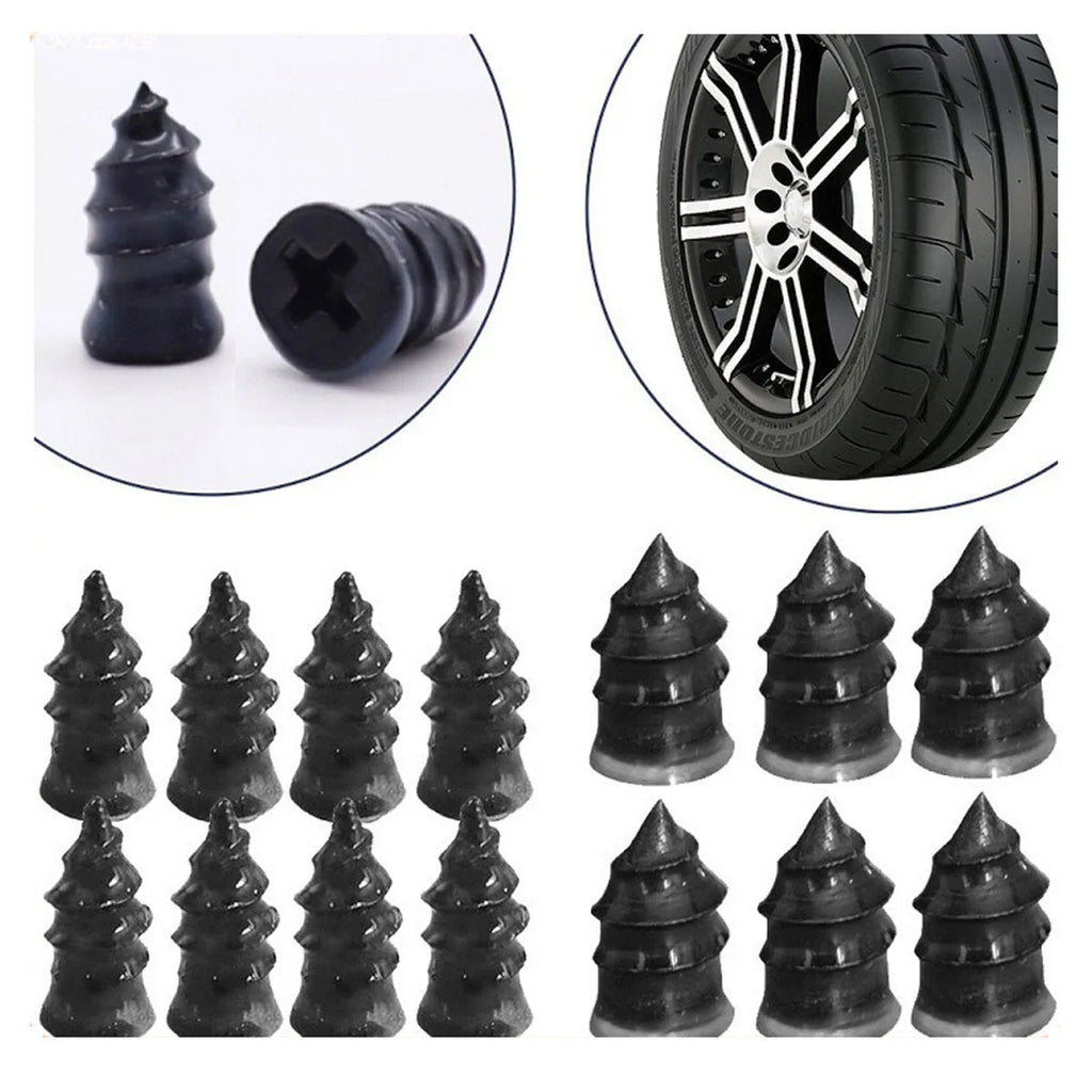 Universal Vacuum Tyre Repair Nail Kit Tubeless Tire Puncture Screw Fix Car Motorcycle ATV Patch Set
