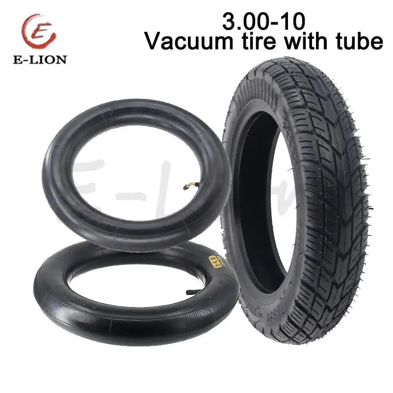 14 Inch Vacuum Tire with Inner Tube 3.00-10 / 14x3.2 Fits Suitable for Electric Motorcycles 300-10 Explosion-Proof